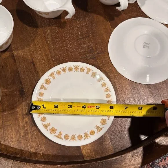 Vintage Pyrex Corelle Corning ware Gold Butterfly Tea Set 18 pieces Cottage Core